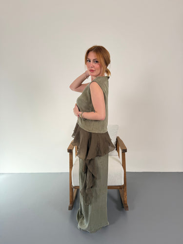 GARNİLİ BLUZ PANTOLON TAKIM